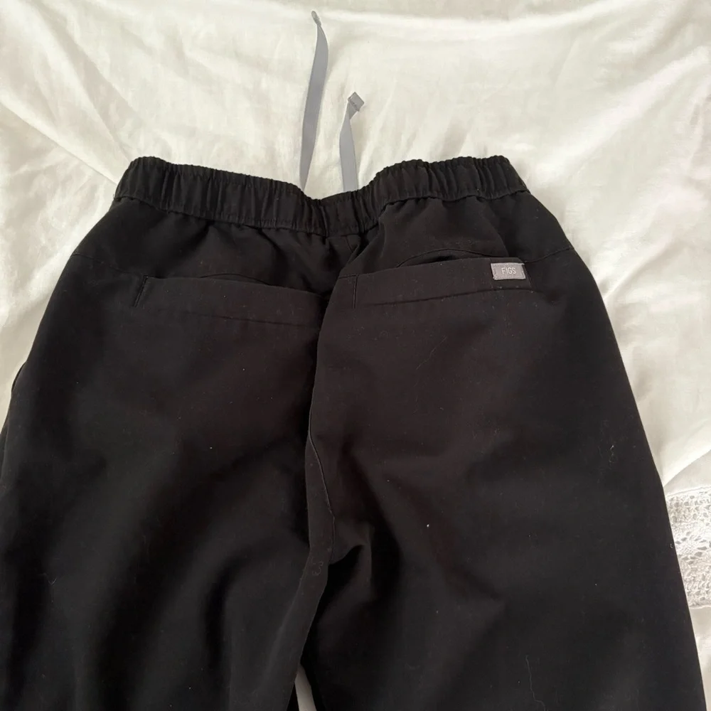 Figs SMALL Tansen Men's Jogger scrub bottom pants black